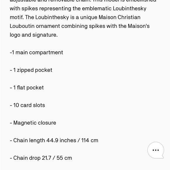 Christian Louboutin Paloma Black Chain Wallet $1590 - Picture 3 of 12